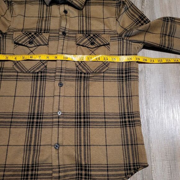 Express Classic Fit Long Sleeved Plaid Flannel Button Up Shirt Men's Size XS - Picture 6 of 8